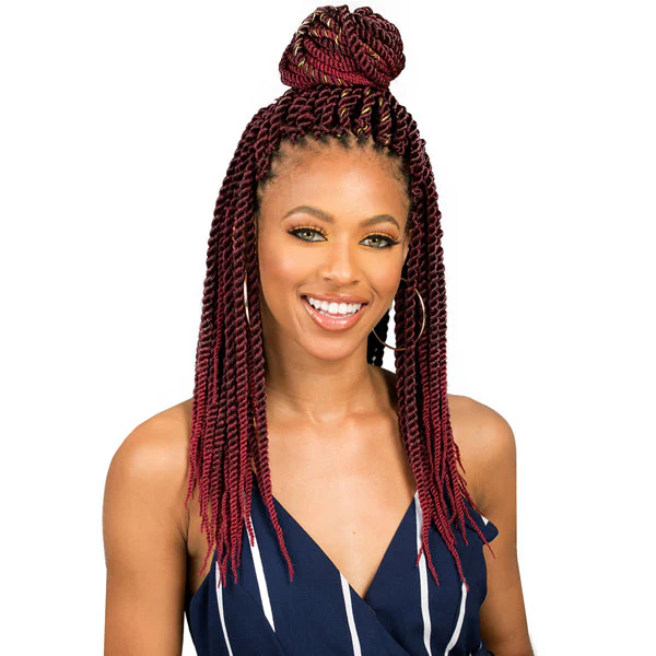 Bobbi Boss African Roots Bomba Pre-Looped Crochet Braids - SENEGAL TWIST 18/24" - Image 3