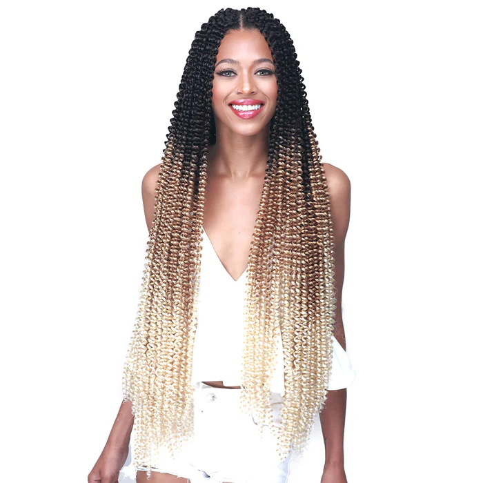 Bobbi Boss Brazilian Pre-Looped Crochet Braids - SOFT WATER WAVE 3X 26" - Image 2