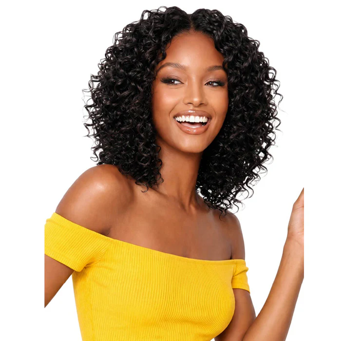 Bobbi Boss Bundle Seamless 100% Unprocessed Human Hair Feather Crochet Braids - DEEP WAVE 10/14/18" - Image 2