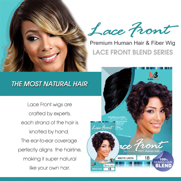 Bobbi Boss Human Hair Blend 4" Lace Part Front Wig - MBLF90 JUBA - Image 4