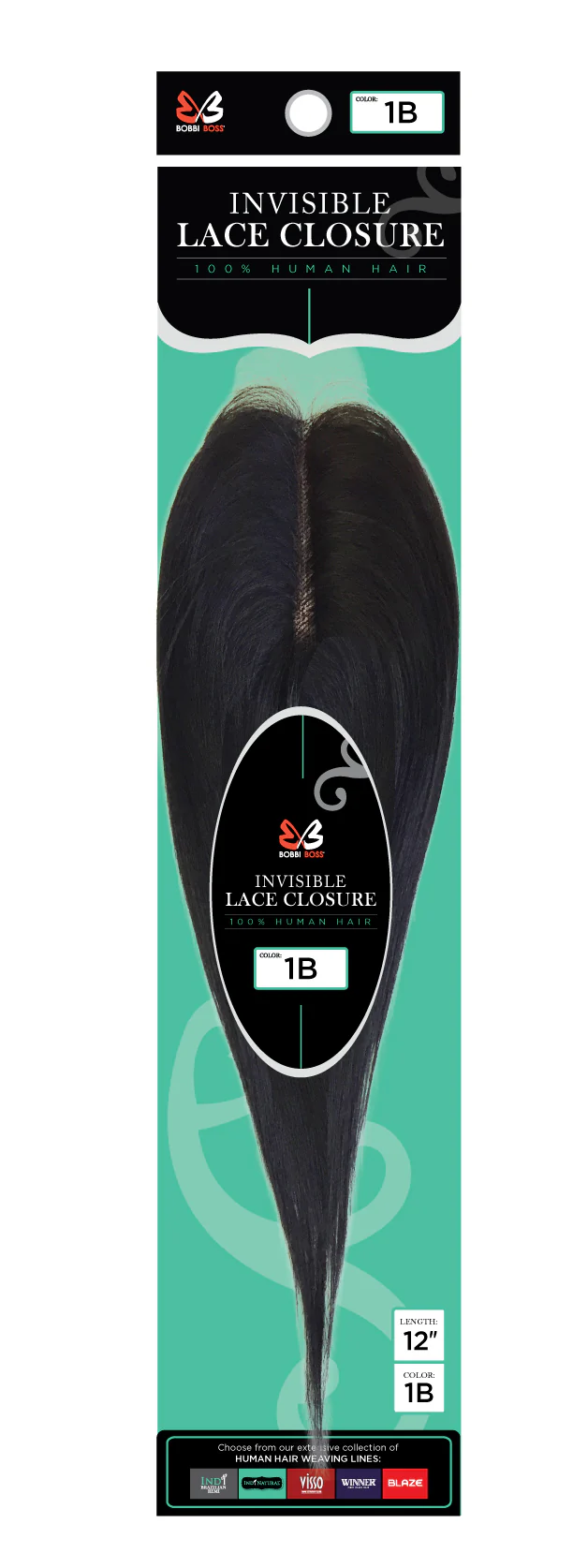 Bobbi Boss Invisible Lace Part Closure 12 Inch