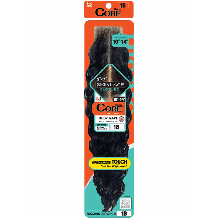 Bobbi Boss Miss Origin Core 2x7 Skin Lace Closure - DEEP WAVE 10/20" - Image 3