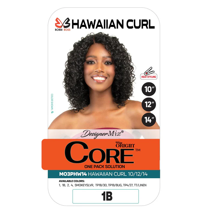 Bobbi Boss Miss Origin Core Weave 3 PCS One Pack - HAWAIIAN CURL 10/12/14" - Image 3