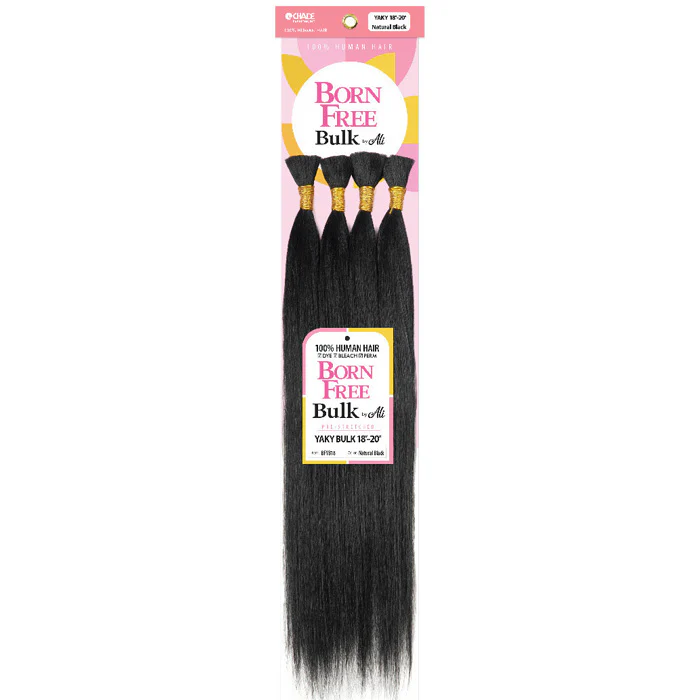 Chade Born Free Bulk By Ali 100% Human Hair Braids - YAKI BULK 18"-20"