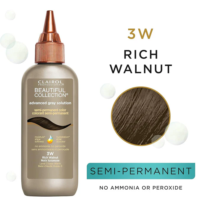 Clairol Beautiful Collection Advanced Gray Solution Semi- Permanent Color 3 oz - Image 2