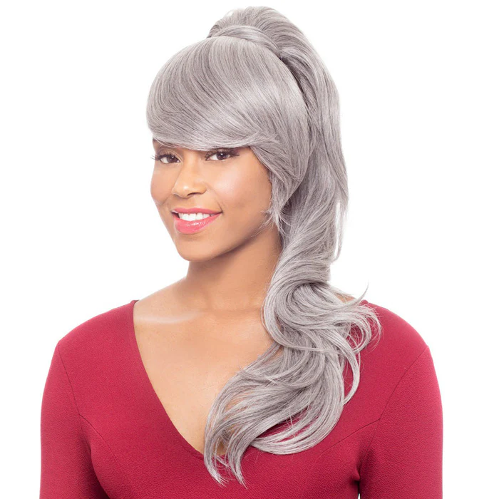 Foxy Silver Bang N Ponytail - DUET 3