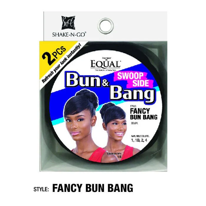 Freetress Equal 2 PCS Bun & Swoop Side Bang - FANCY BUN BANG - Image 3