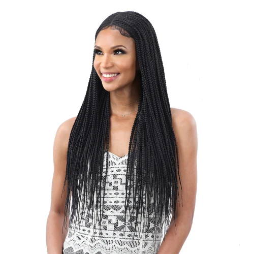 Freetress Equal Synthetic Braided Lace Wig - LONG BOX BRAIDS - Image 2