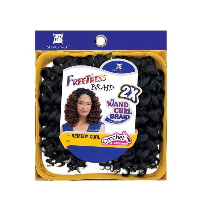 Freetress Wand Curl Crochet Braid - REMEDY CURL 2X - Image 2