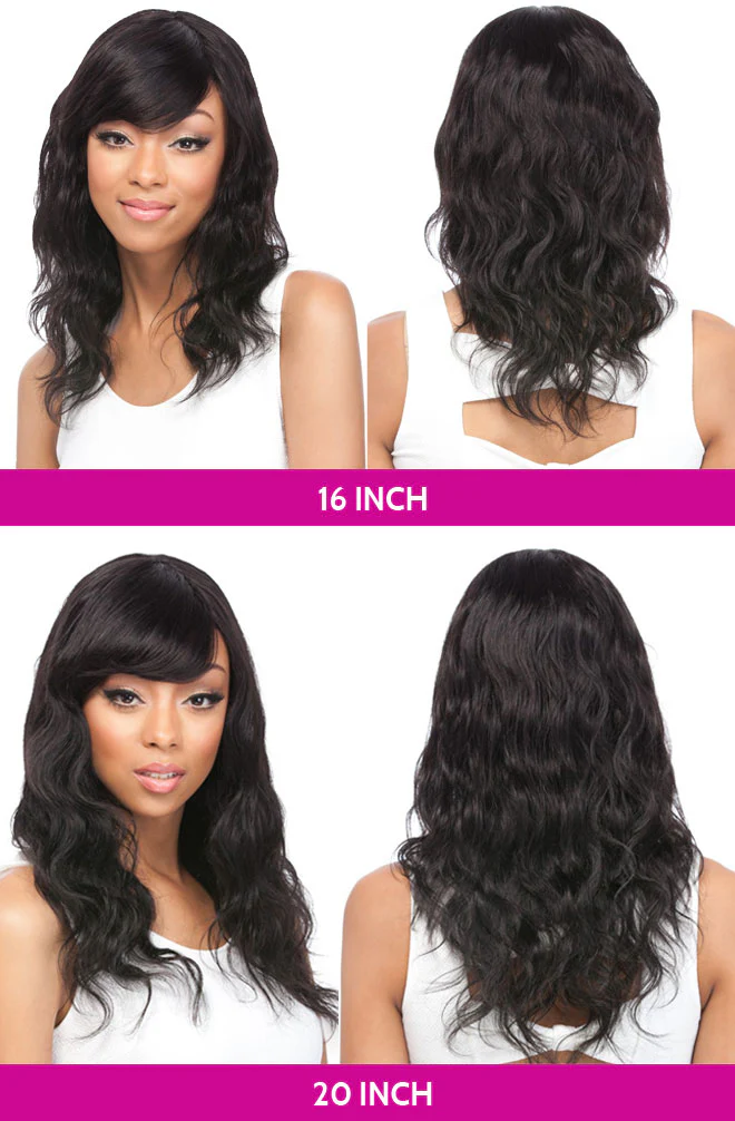It's a wig Salon Remi 100% Brazilian Human Hair Unprocessed Wig BODY WAVE 16 / 20 Inch - Image 5