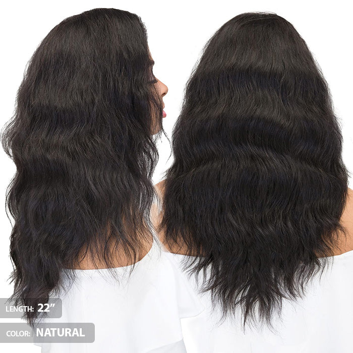 Janet Collection 100% Natural Virgin Remi Human Hair 360 LACE NATURAL WIG 14/18/20/22/26 Inch - Image 3