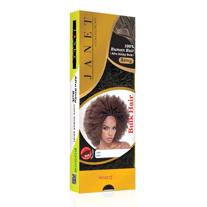 Janet Collection Human Hair Braids Bulk - AFRO KINKY 18" - Image 3