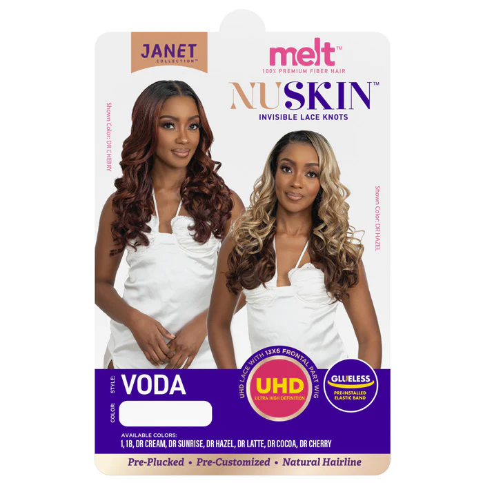 Janet Collection Melt Nu Skin Glueless UHD 13x6 Lace Frontal Wig - VODA - Image 5