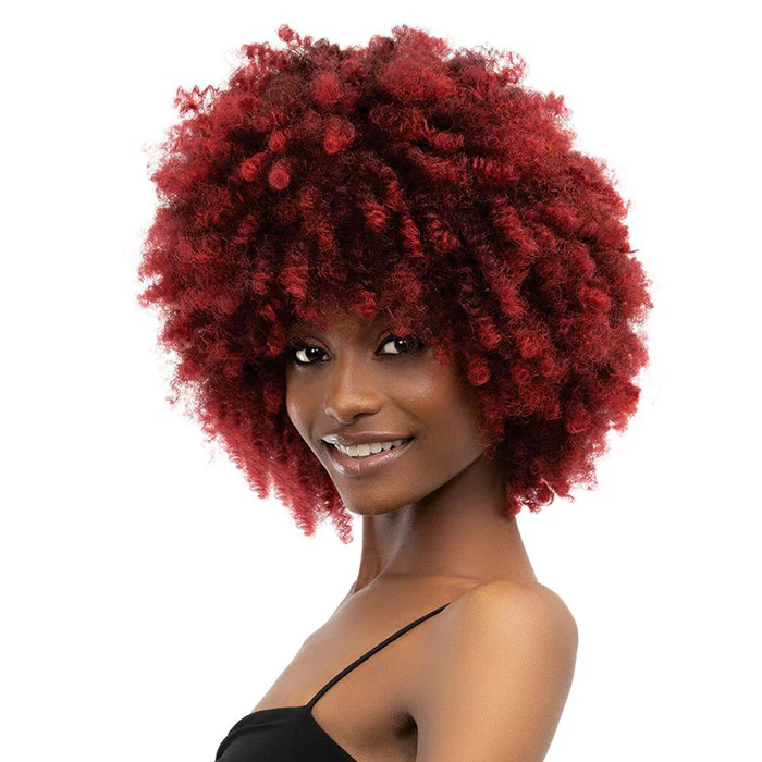 Janet Collection Natural Curly Full Wig - NATURAL AFRO KANE - Image 5