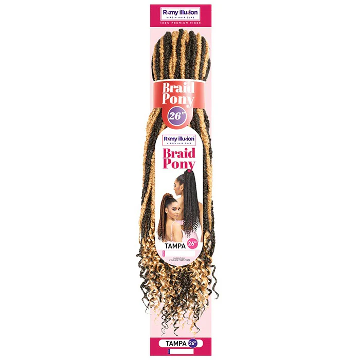 Janet Collection Remy Illusion Braid Ponytail - TAMPA - Image 6