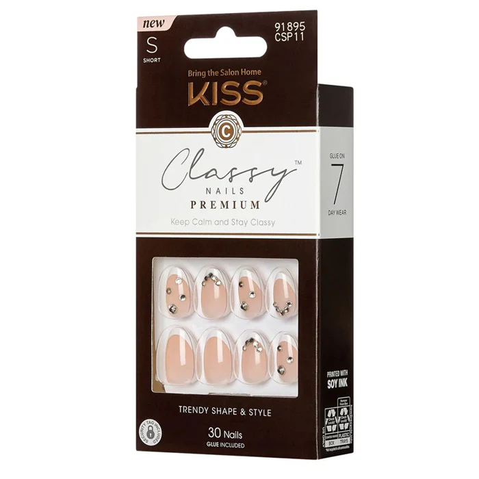 Kiss Classy Premium Nails - 30 Nails (CSP09-HIGHLIGHTS, CSP11-PREVALING, CSP014-ON STAGE) - Image 7