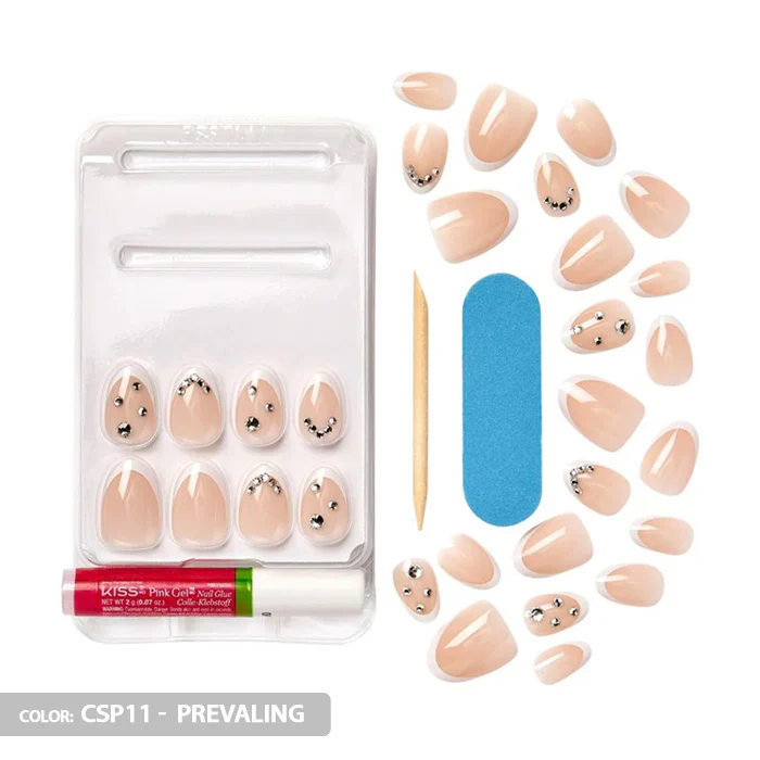 Kiss Classy Premium Nails - 30 Nails (CSP09-HIGHLIGHTS, CSP11-PREVALING, CSP014-ON STAGE) - Image 9
