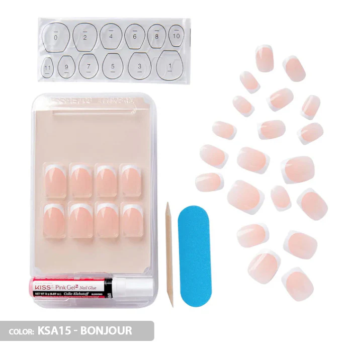 Kiss Salon Acrylic French Press-On Nails - 28 PCS - Image 15