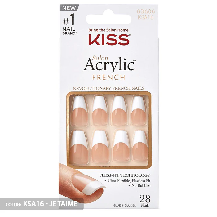 Kiss Salon Acrylic French Press-On Nails - 28 PCS - Image 5