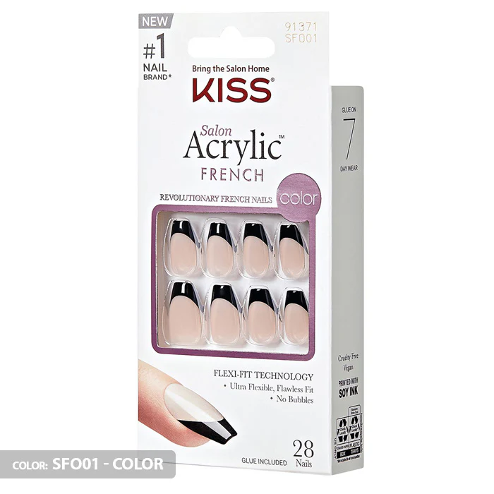 Kiss Salon Acrylic French Press-On Nails - Image 3