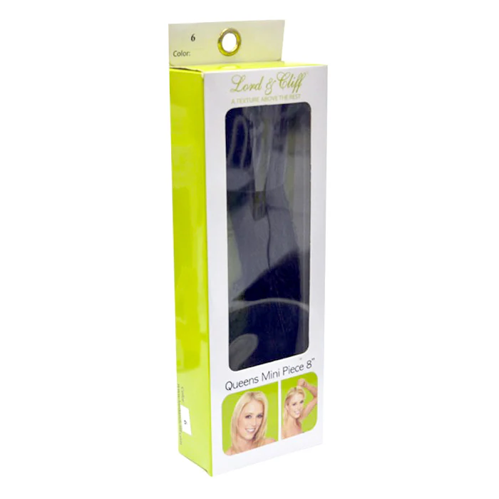 Lord & Cliff 100% Remy Human Hair Clip-In Hairpiece - QUEENS MINI PIECE 8" - Image 2