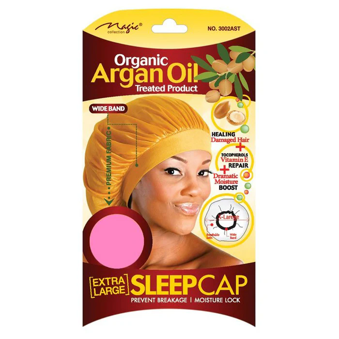 Magic Organic Argan Oil Treated Product EXTRA LARGE SLEEP CAP - Image 3