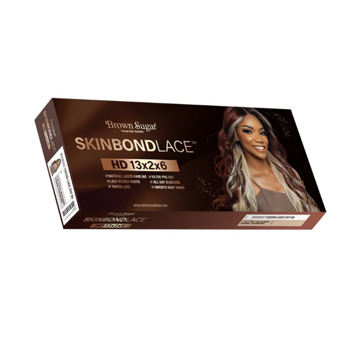 Mane Concept Brown Sugar Skinbond Lace Glueless 13x2x6 Deep Lace Frontal Wig - BSSB222 LACE CUT 03 - Image 4