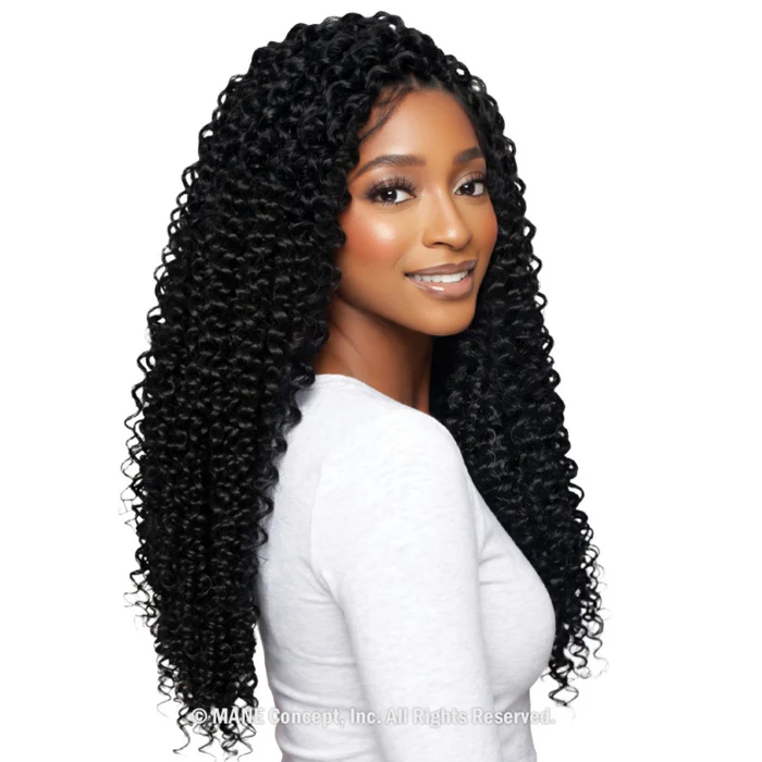 Mane Concept Mega Brazilian Micro Crochet Human Hair StyleMix Strings Braid - MBMC103 FEATHER WATER WAVE 18" - Image 3