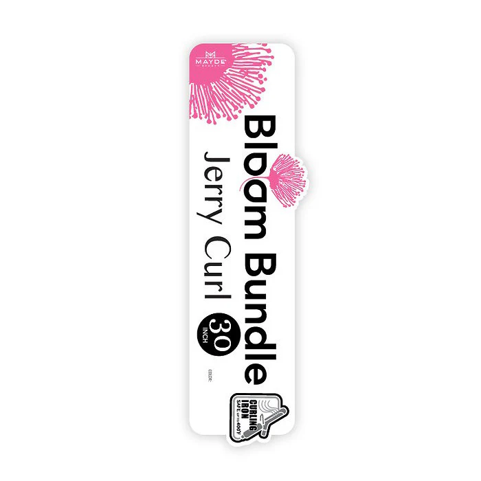 Mayde Beauty Bloom Bundle Weave - JERRY CURL 30" - Image 4