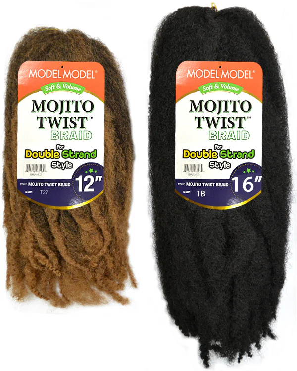 Model Model Cuban Twist Crochet Braids - MOJITO TWIST BRAID 16/24" - Image 11