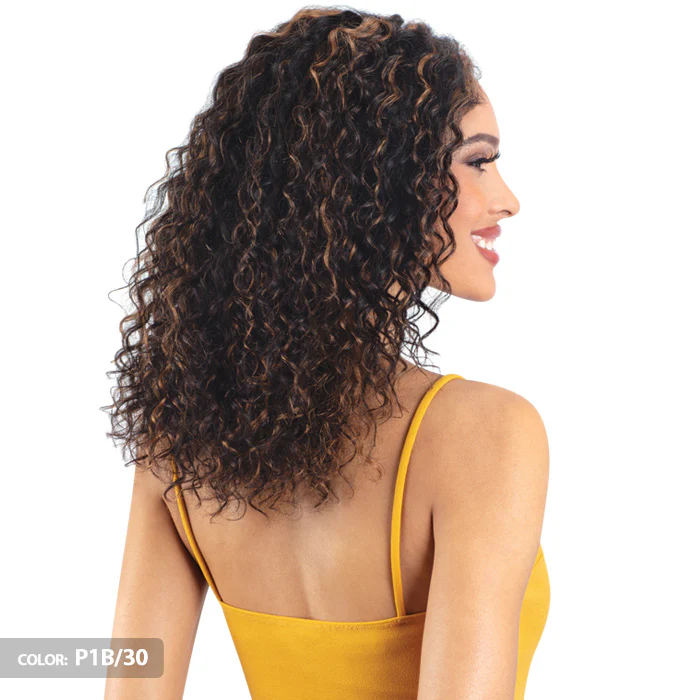 Model Model Dream Weaver 100% Human Hair Glueless HD 5" Deep Part Lace Wig - TROPICAL CURL 18" - Image 3