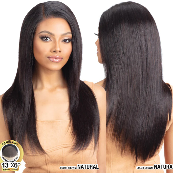 Model Model Dream Weaver Glueless 100% Human Hair HD 13x6 Lace Frontal Wig - STRAIGHT 22" - Image 3
