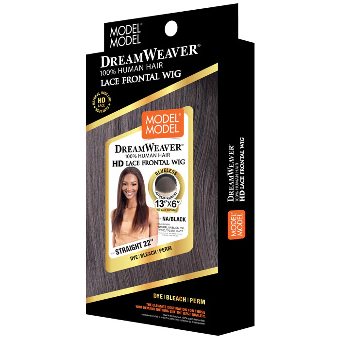 Model Model Dream Weaver Glueless 100% Human Hair HD 13x6 Lace Frontal Wig - STRAIGHT 22" - Image 5