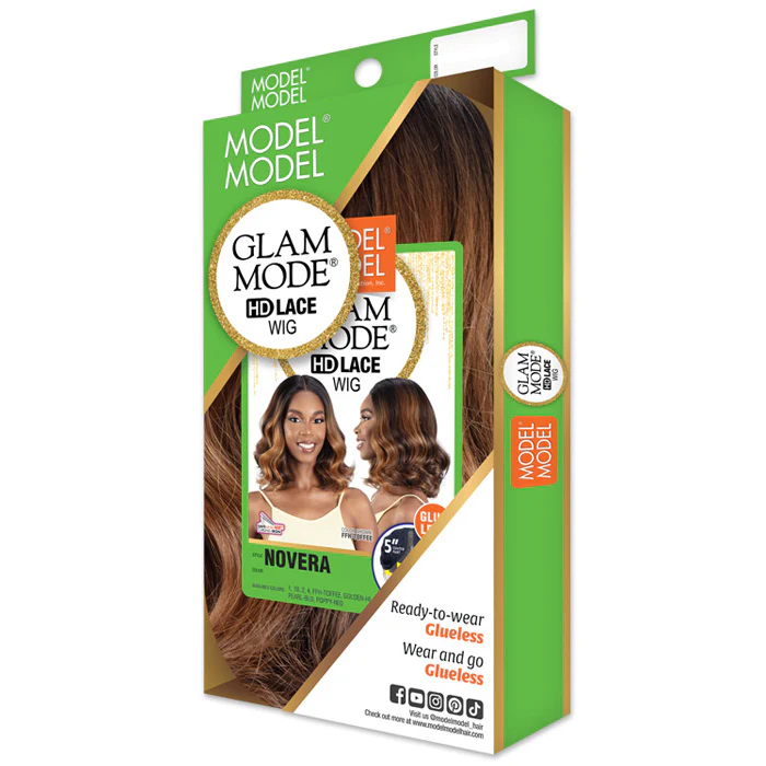 Model Model Glam Mode Glueless HD 5" Wide Deep Lace Part Wig - NOVERA - Image 4