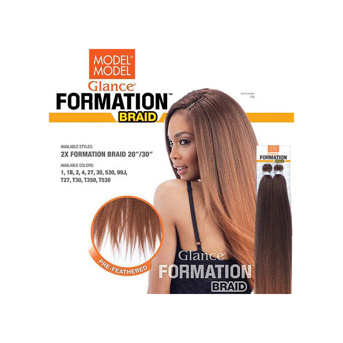 Model Model Glance Pre-Stretched Crochet Braids - 2X FORMATION 20" - Image 4
