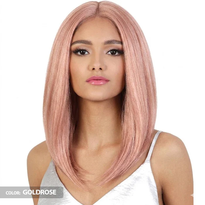 Motown Tress Glam Touch Human Hair Blend Glueless HD Deep Part Lace Wig - HBL FANCY - Image 2