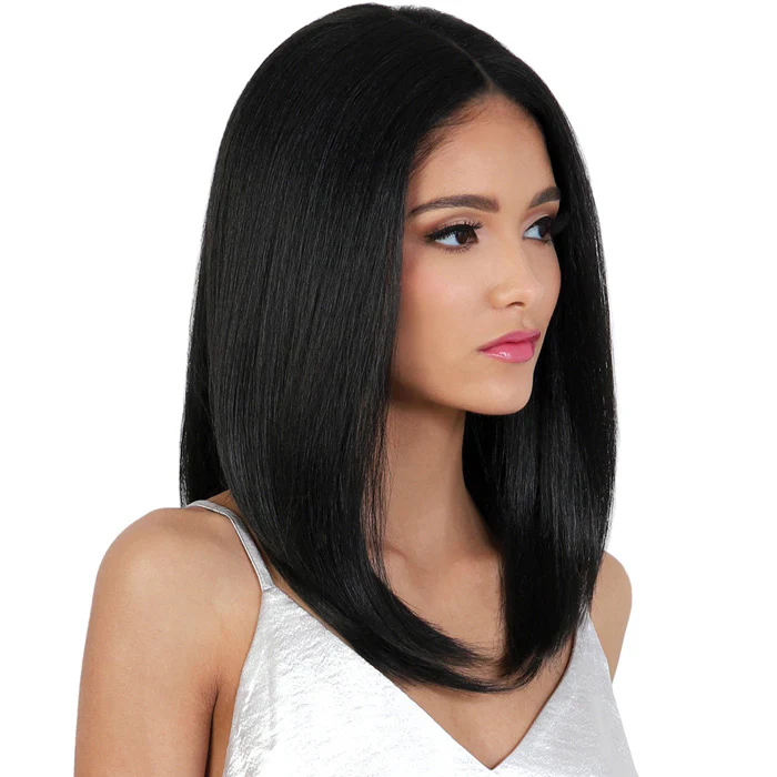 Motown Tress Glam Touch Human Hair Blend Glueless HD Deep Part Lace Wig - HBL FANCY - Image 5