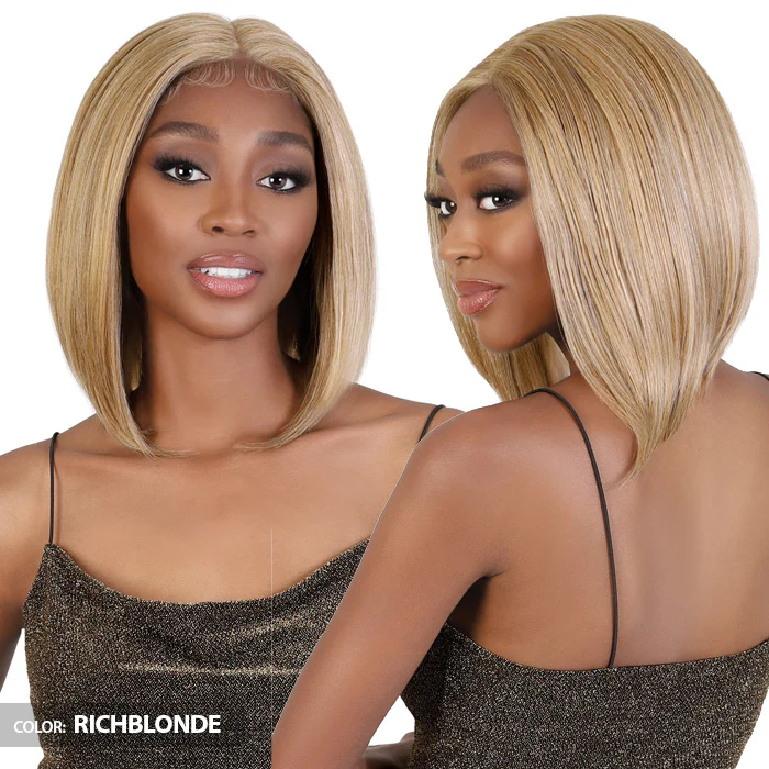 Motown Tress Glueless 360 Whole Lace HD Hand-Tied Lace Wig - WHLB.JAX - Human Hair Blend - Image 4