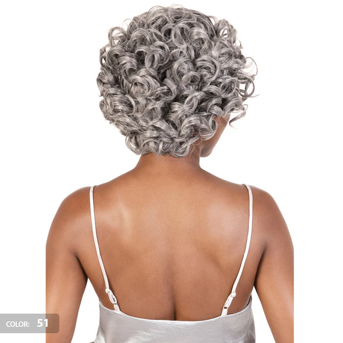Motown Tress Silver Gray Hair Collection Glueless HD Lace Part Wig - SVLP.WYNT - Image 4