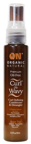 ON Organic Natural Curl-N-Wavy Argan Tree Curl Defining Conditioner & Detangler 2 oz / 8 oz - Image 2
