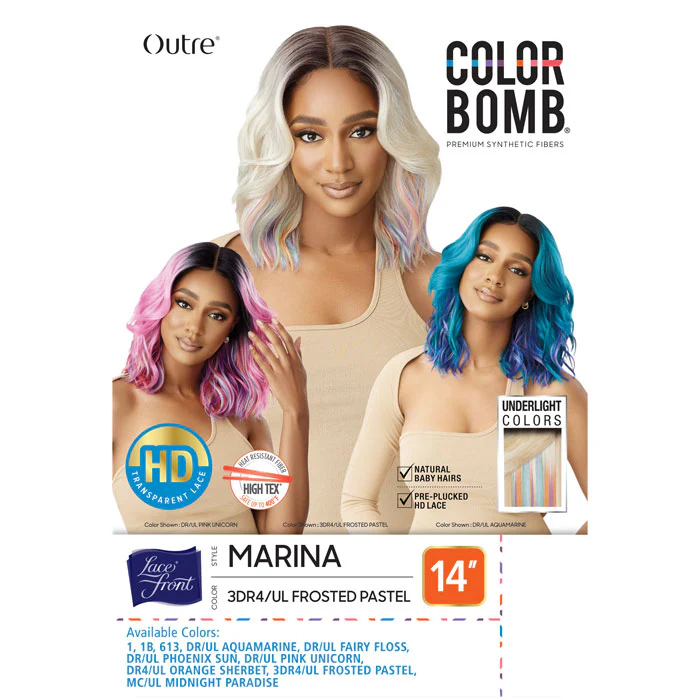 Outre Color Bomb HD Lace Front Wig - MARINA - Image 6