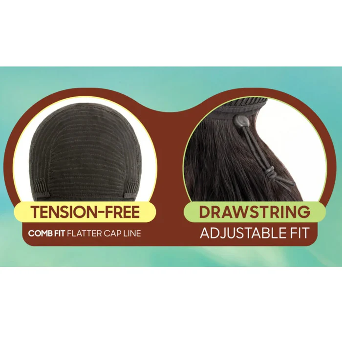 Outre EverRoot 100% Unprocessed Human Hair Half Wig - HH-YAKI STRAIGHT 18" - Image 6