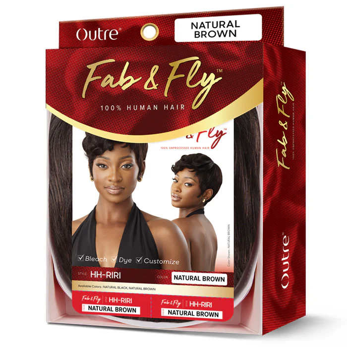 Outre  Fab & Fly 100% Unprocessed Human Hair Full Wig - HH-RIRI - Image 6