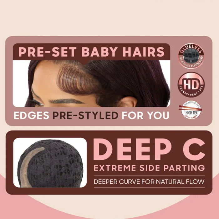 Outre Melted Hairline Trucurve Glueless HD Deep C-Part Lace Wig - TRUCURVE 4 - Image 6