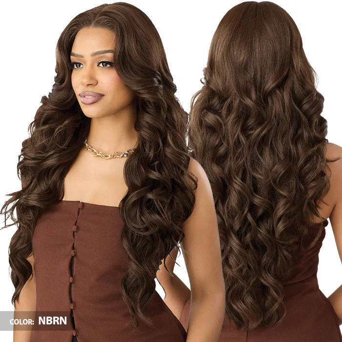Outre Perfect Hairline Nueblend Human Hair Blend Glueless Flex-Lace 13x6 Lace Frontal Wig - HHB-BODY WAVE 28" - Image 3