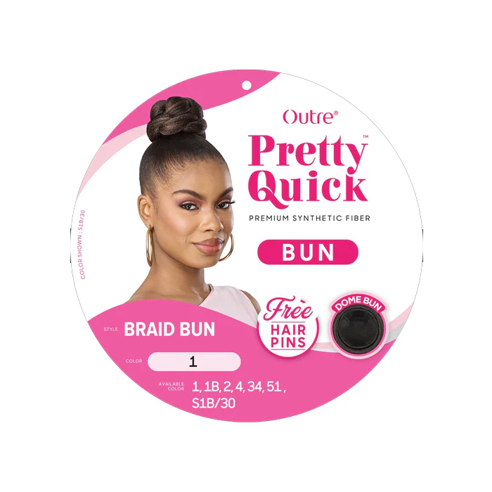 Outre Pretty Quick Bun Hair Piece - BRAID BUN - Image 5