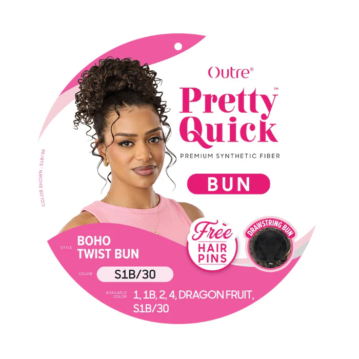 Outre Pretty Quick Drawstring Bun - BOHO TWIST - Image 3