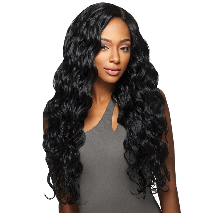 Outre Purple Pack Brazilian Boutique 100% Human Hair Blend Weave + Closure - VIRGIN BODY 18/20/22"