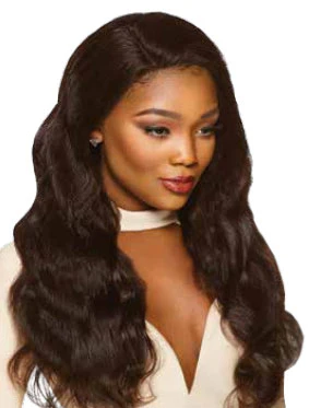 Outre Simply 100% Non Processed Human Hair 360 Silk Lace Frontal Band Hair Piece - NATURAL BODY 14"-16" - Image 5