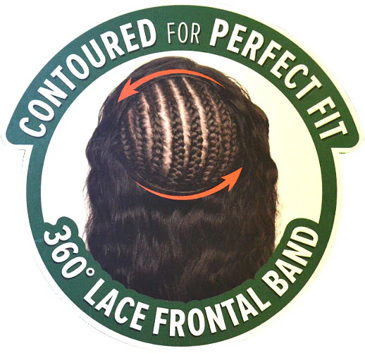 Outre Simply 100% Non Processed Human Hair 360 Silk Lace Frontal Band Hair Piece - NATURAL STRAIGHT 14"-16" - Image 3